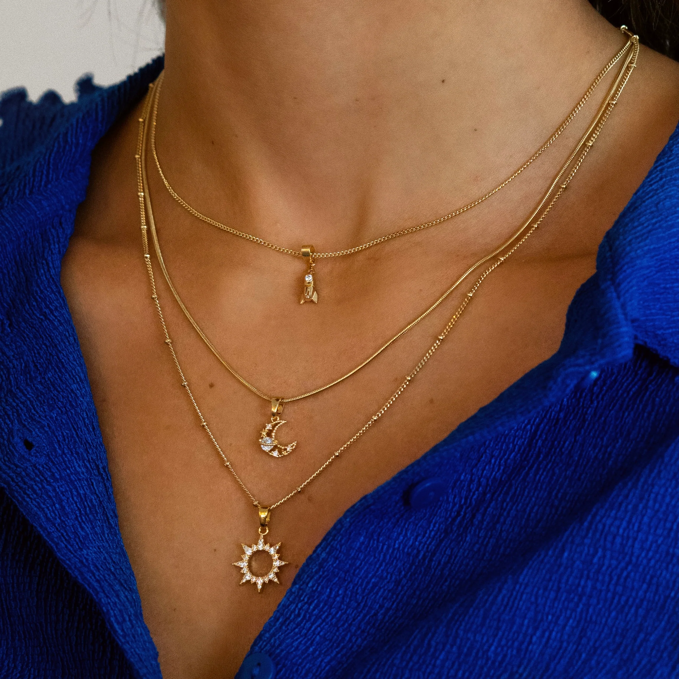 Galaxy Moon Necklace - Image 3