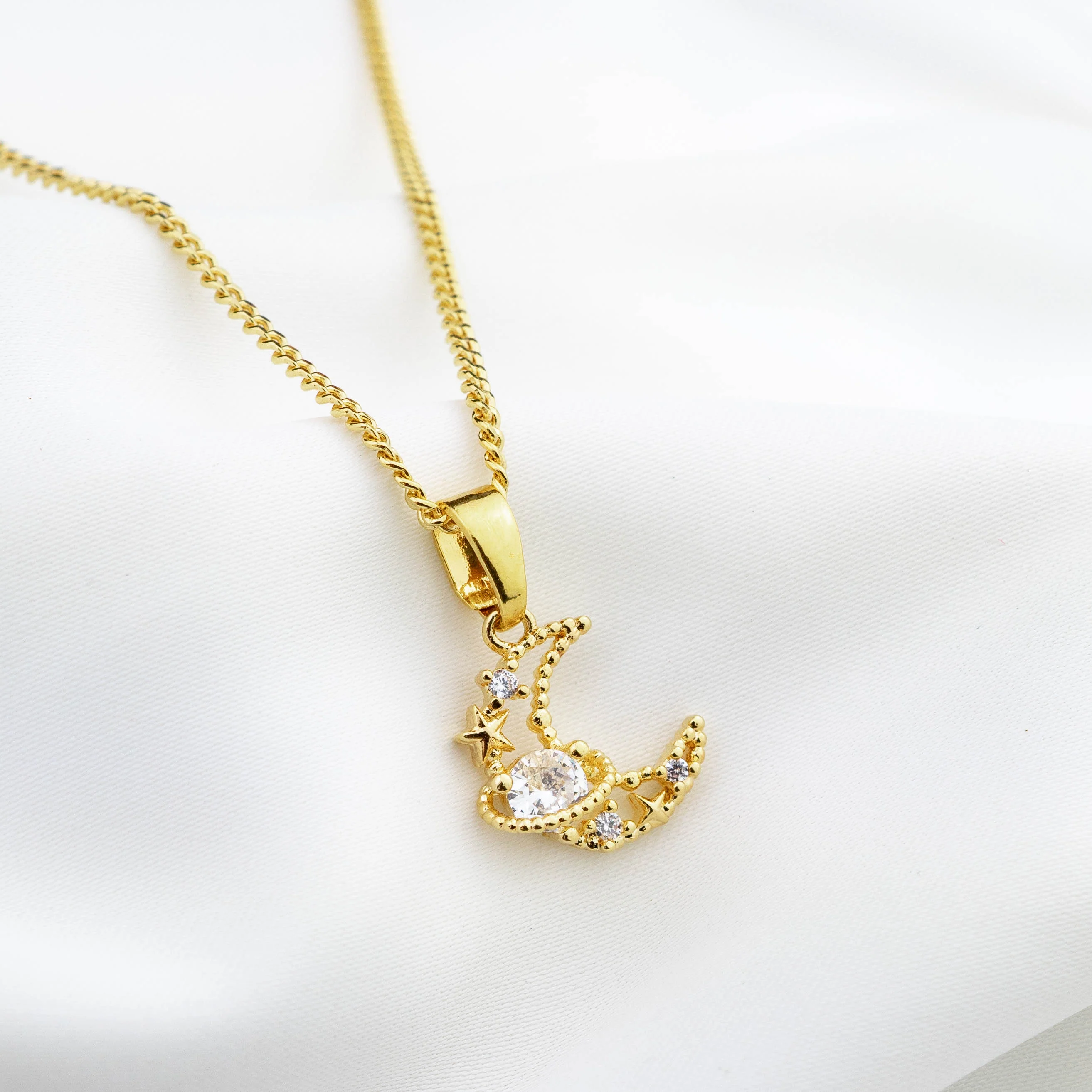 Galaxy Moon Necklace - Image 4
