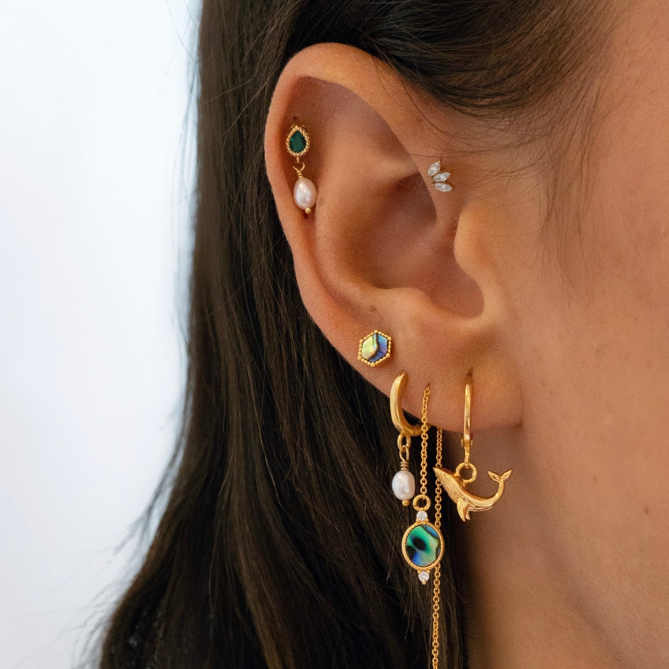 Golden Whale Earring - Image 2