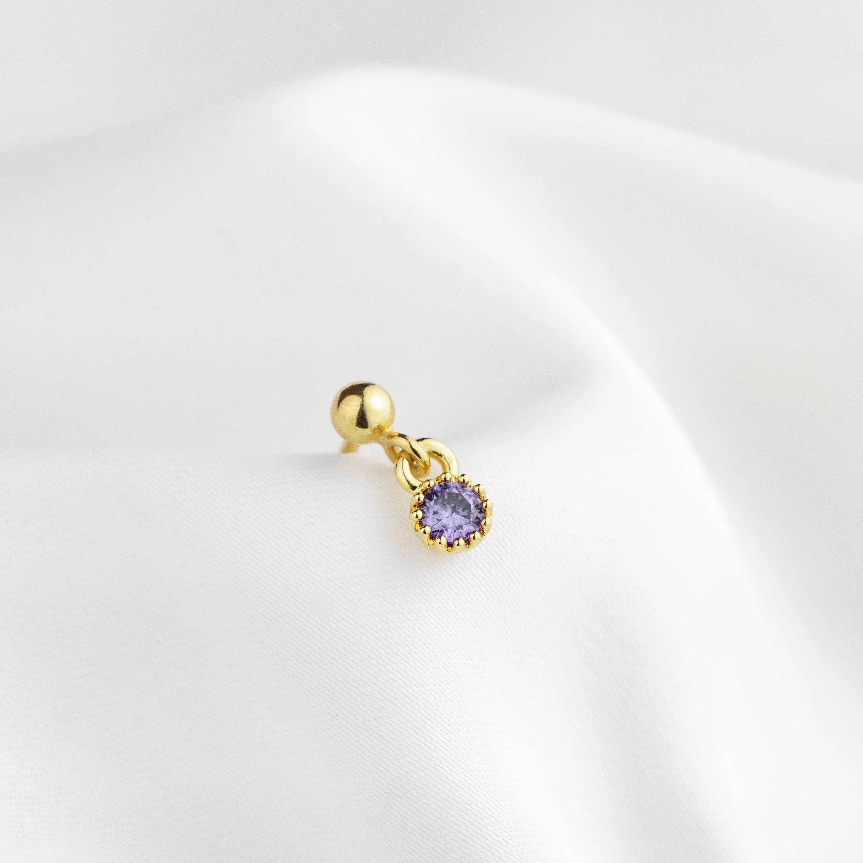 Lilac Zirconia Earpin - Image 2