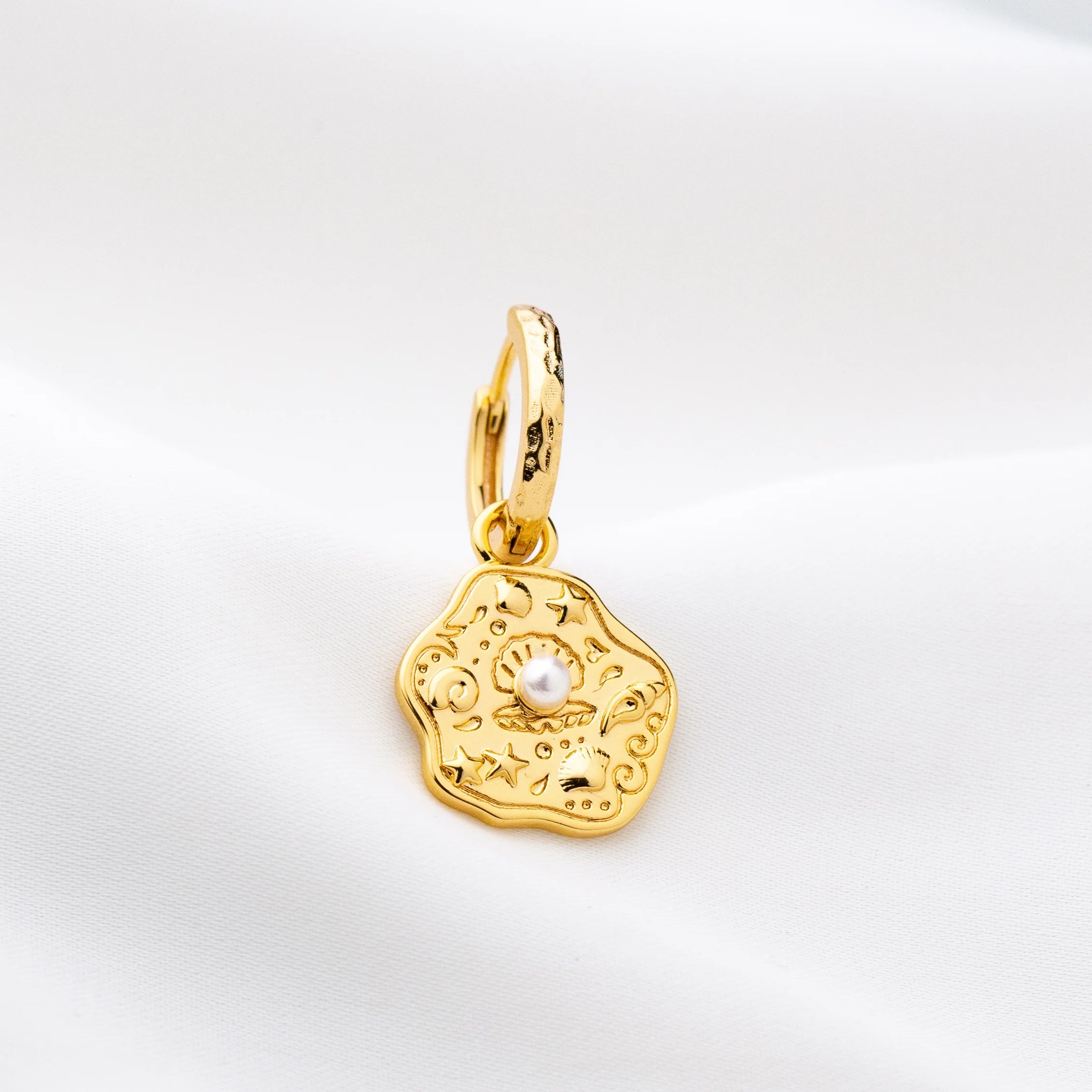 Ocean Coin Earring