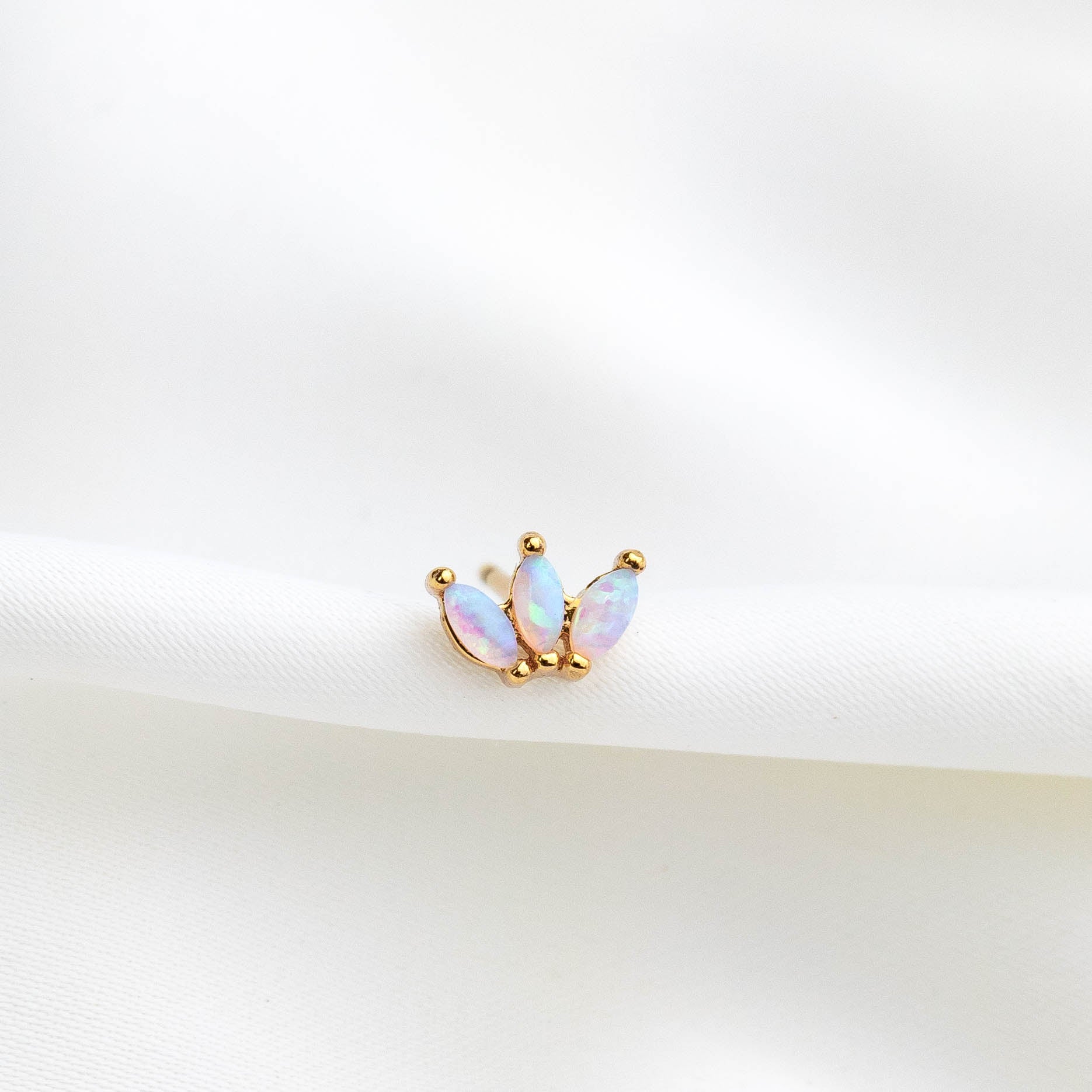 Opal Petal Stud - Image 3