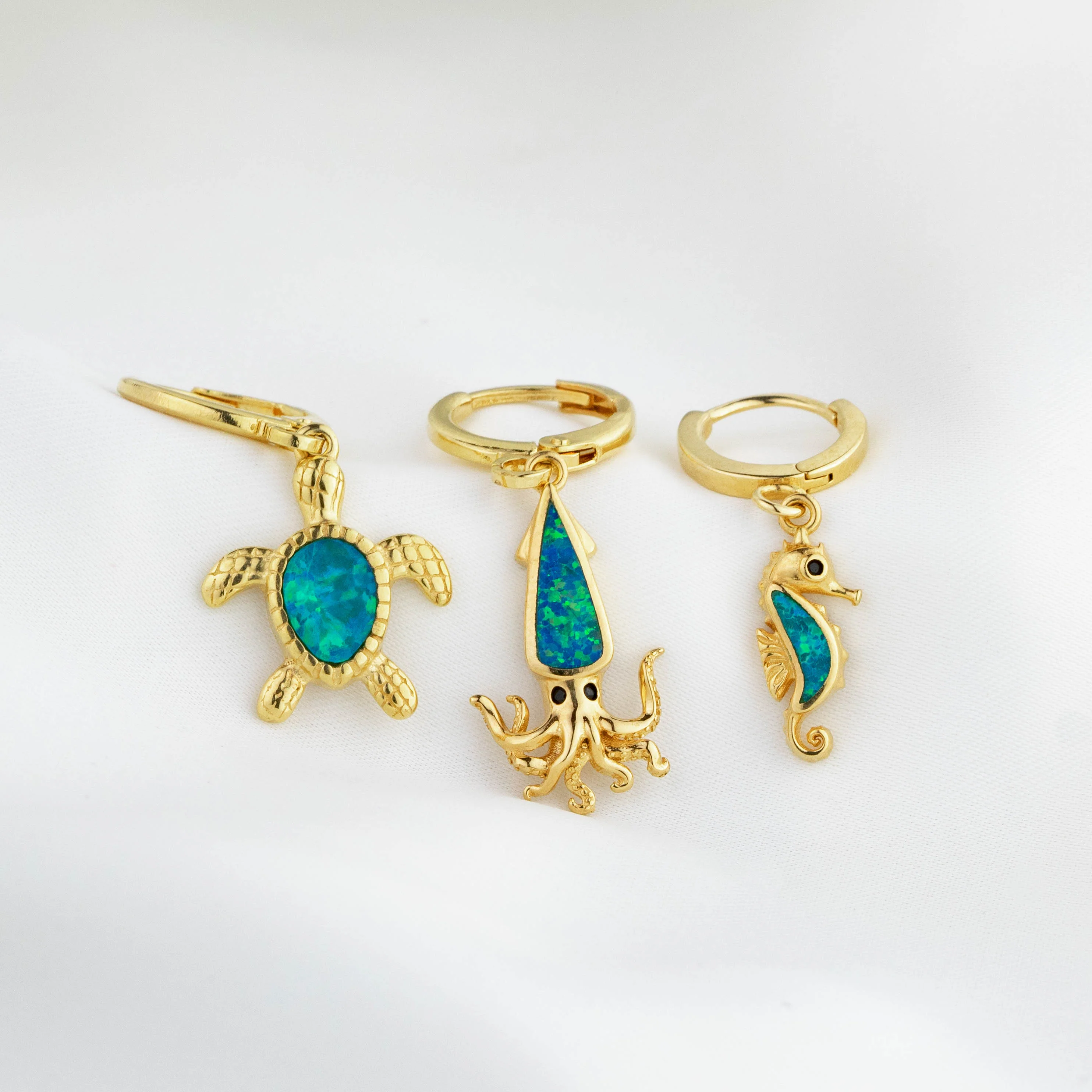 Opal Seahorse Earring - Image 5