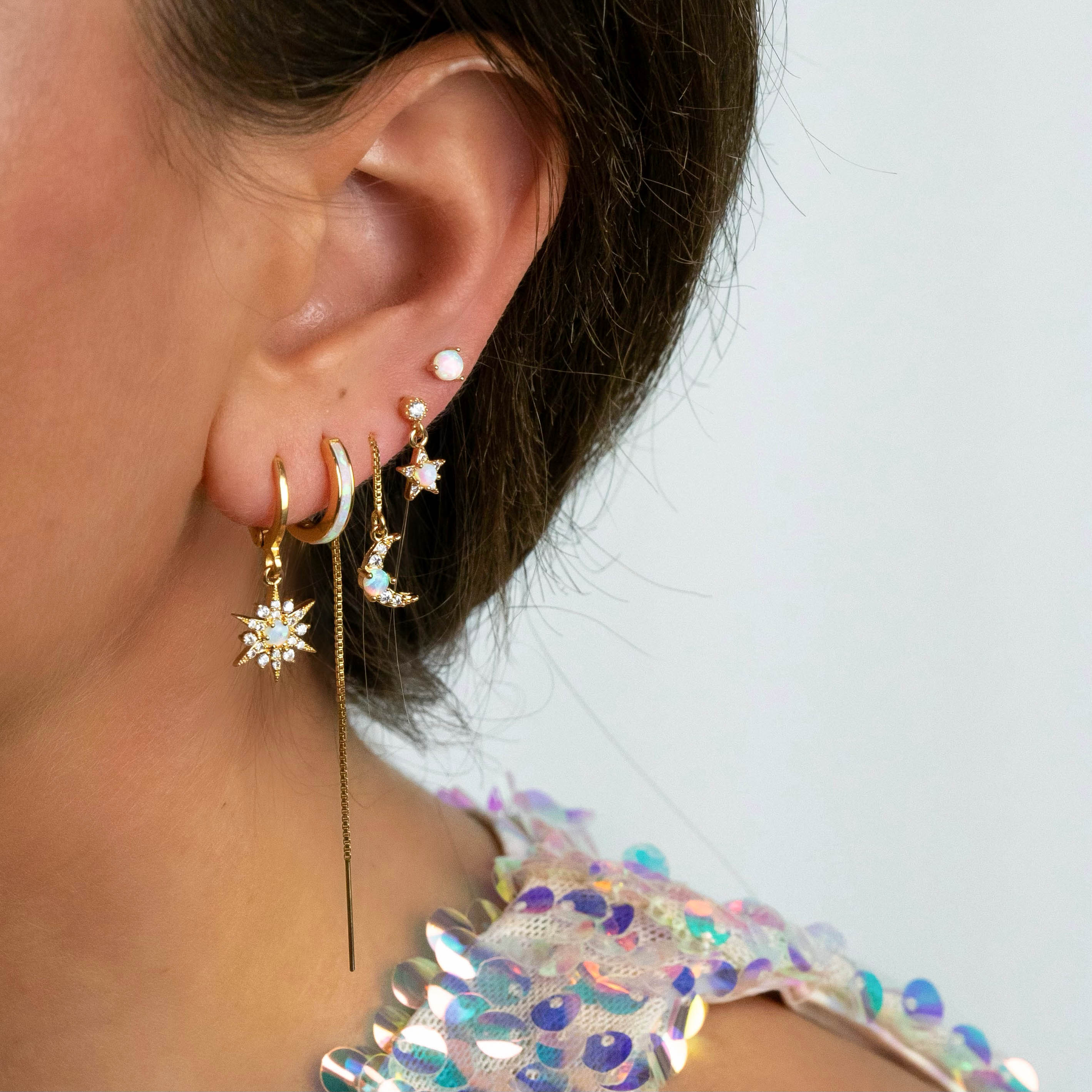 Shiny Opal Hoop - Image 2