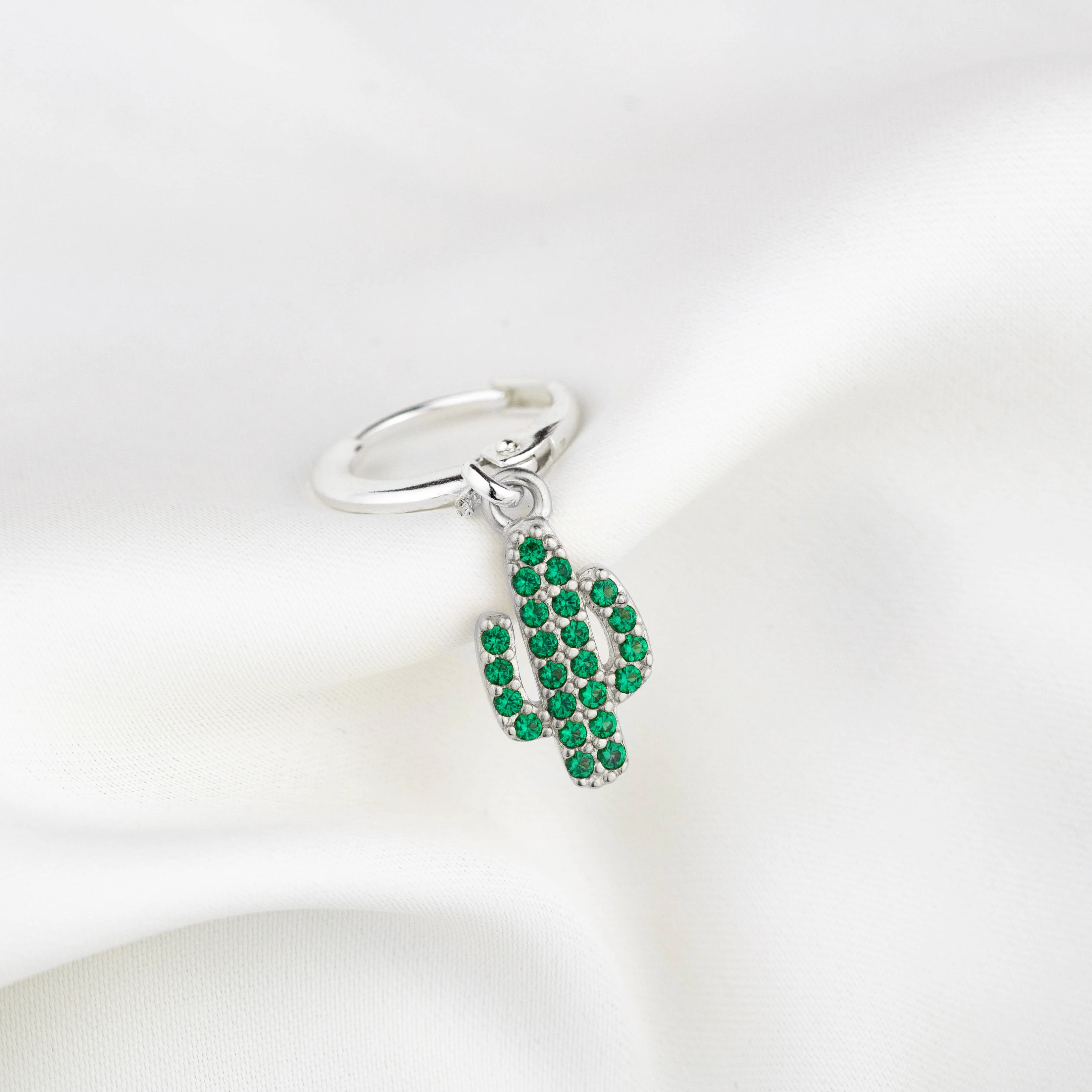 Silver Cactus Earring - Image 2