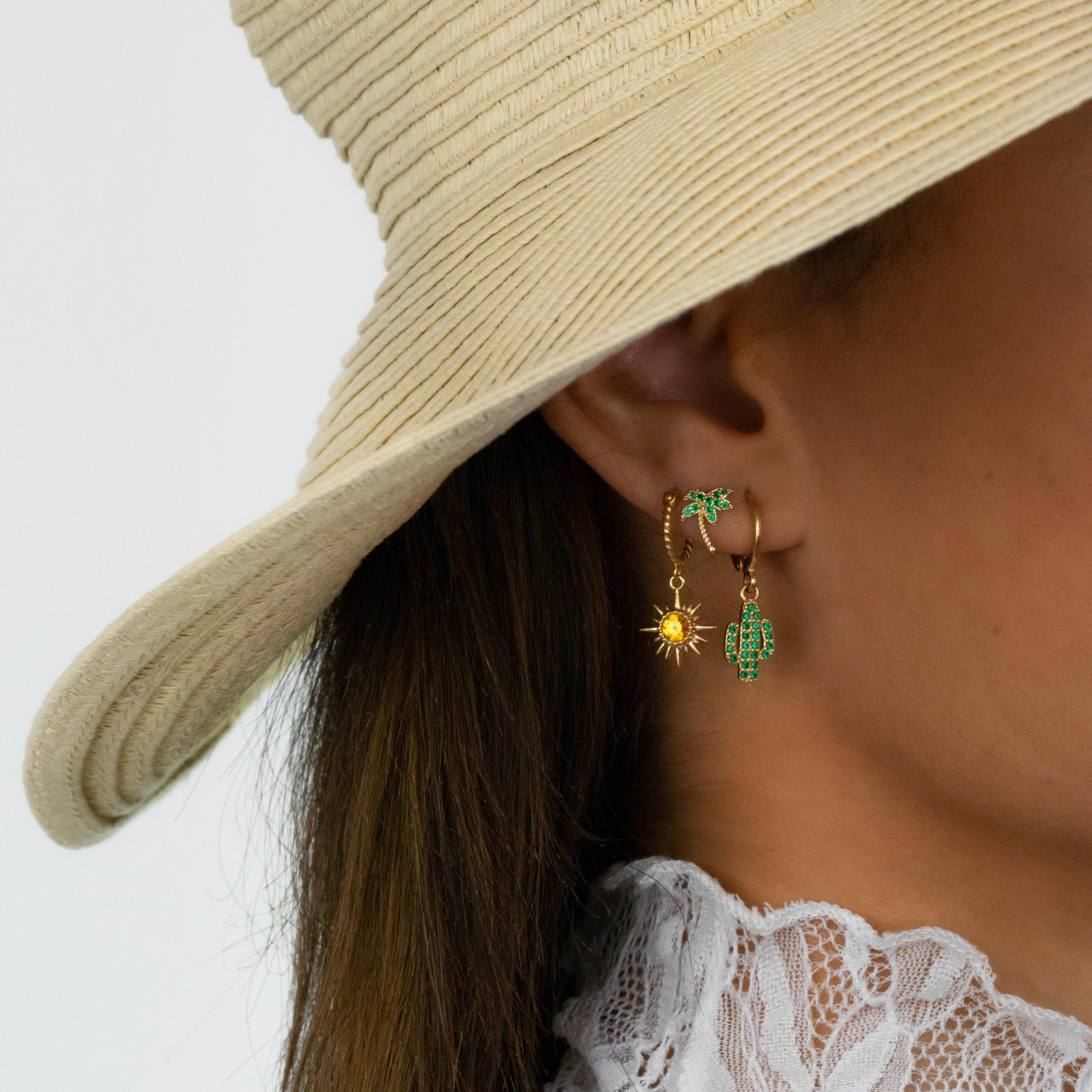 Silver Cactus Earring - Image 3