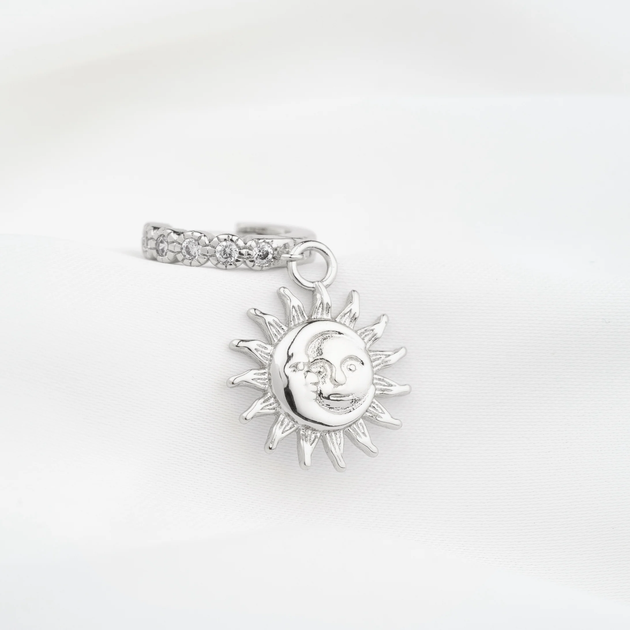 Silver Eclipse Earring