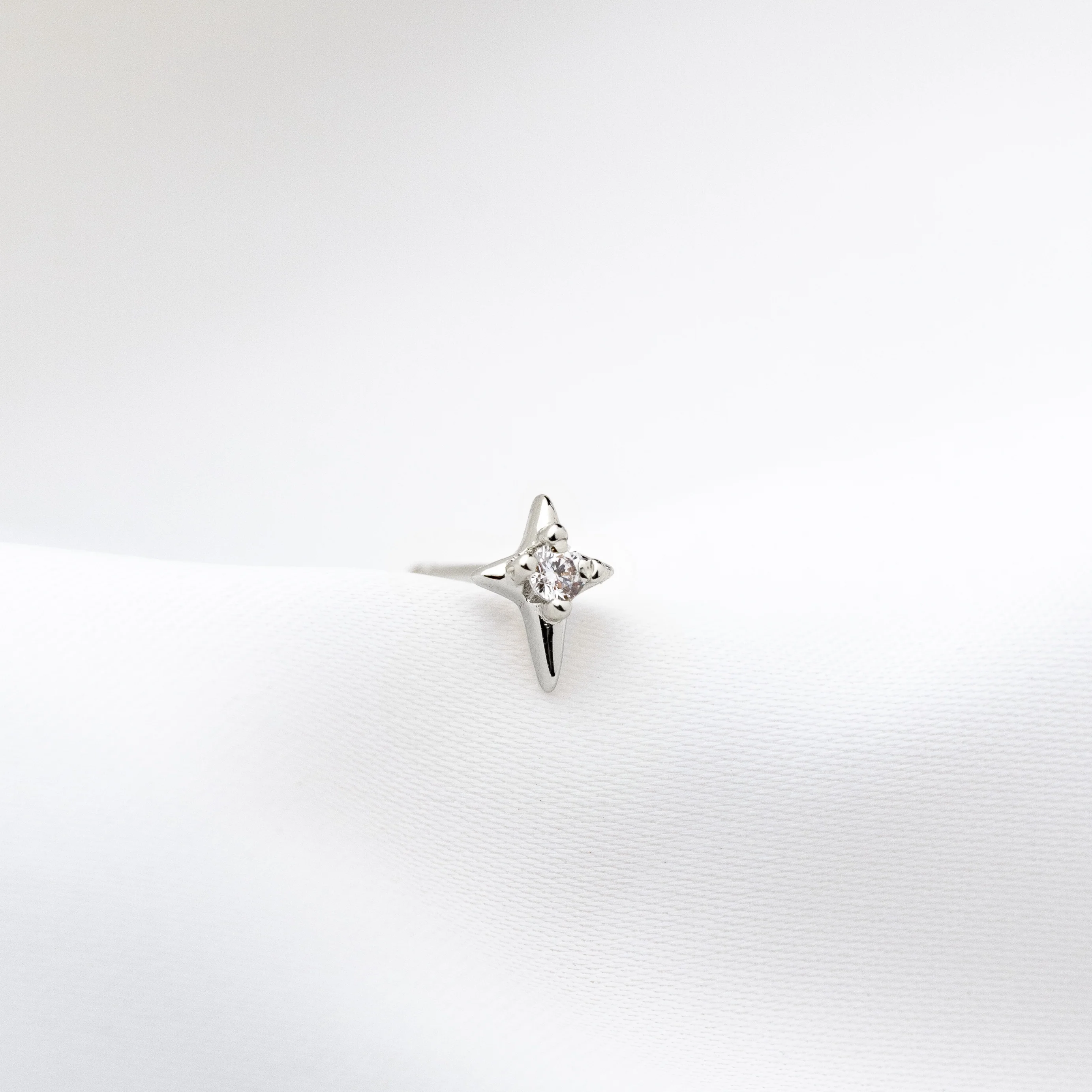 Silver Evangeline Stud - Image 2