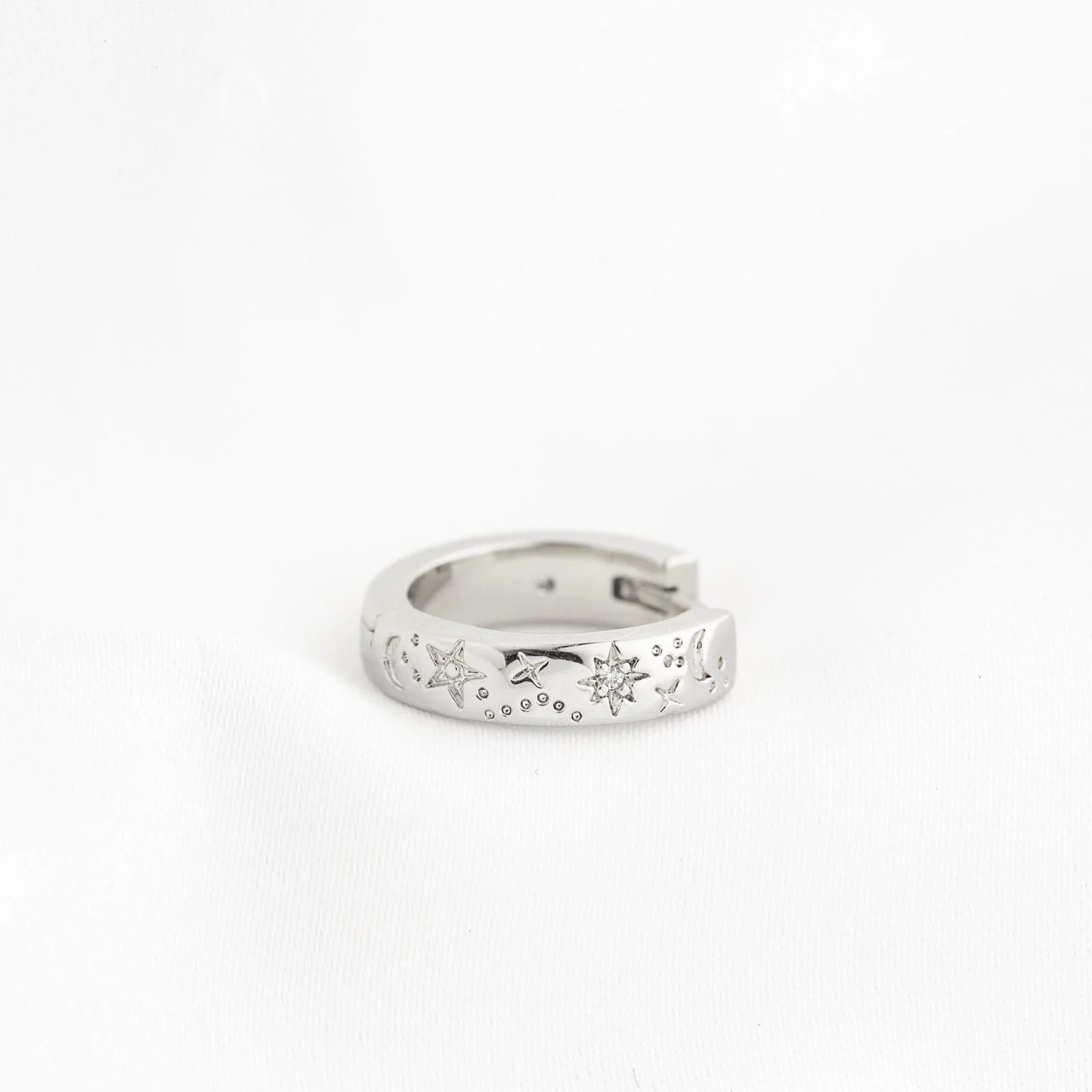 Silver Galaxy Hoop - Image 2