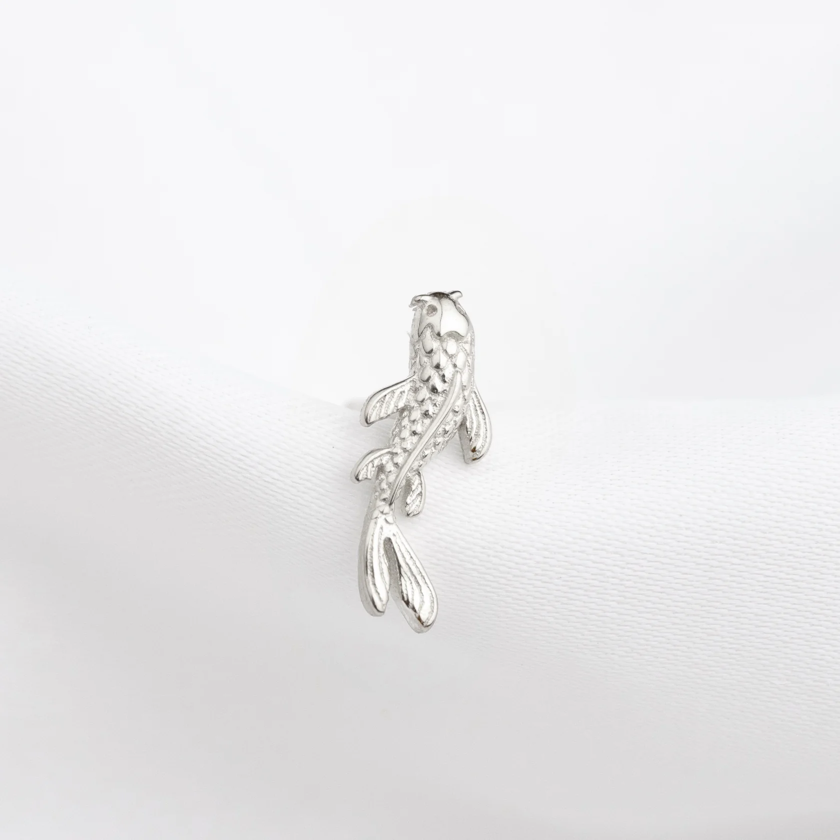 Silver Koi Stud