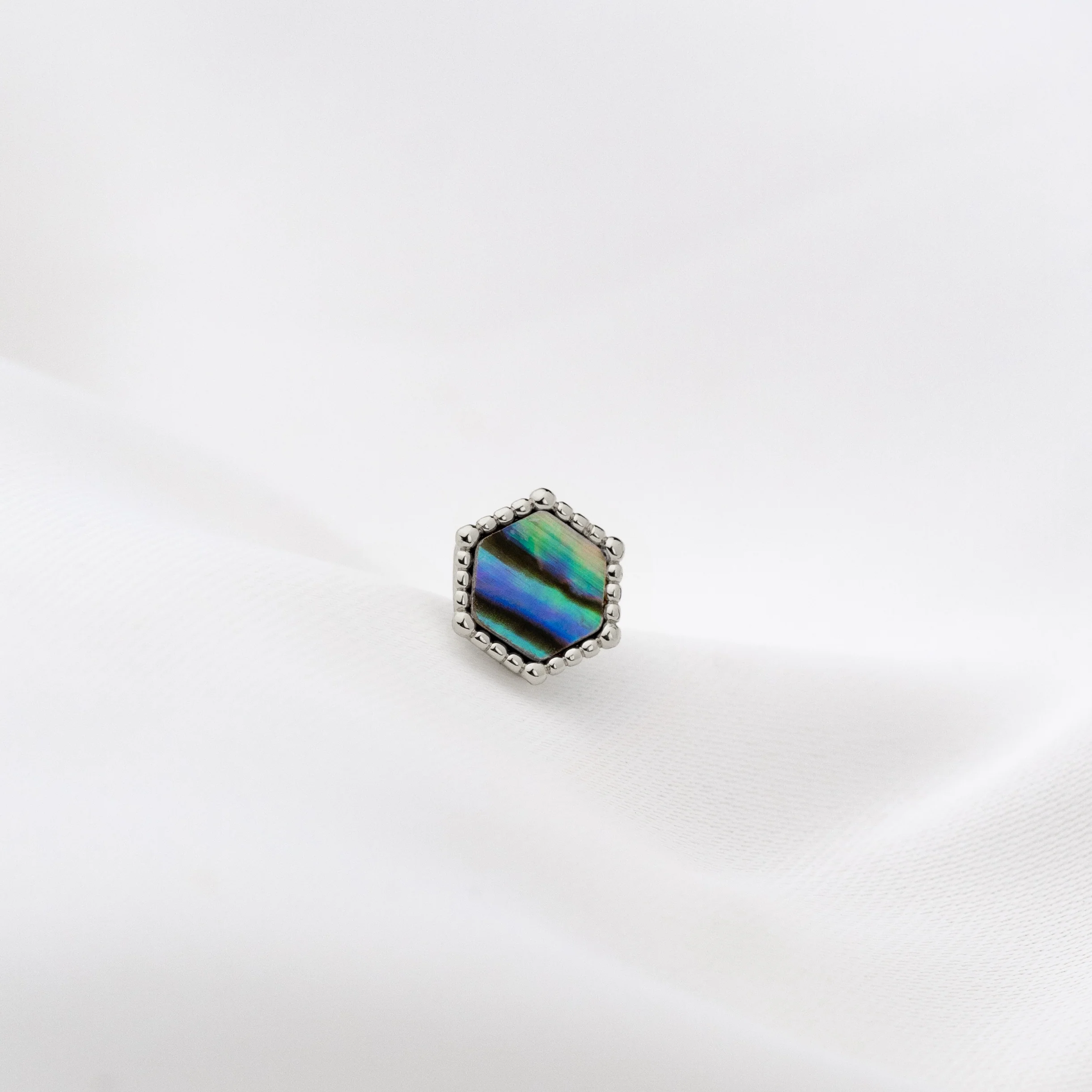 Silver Mother Of Pearl Stud