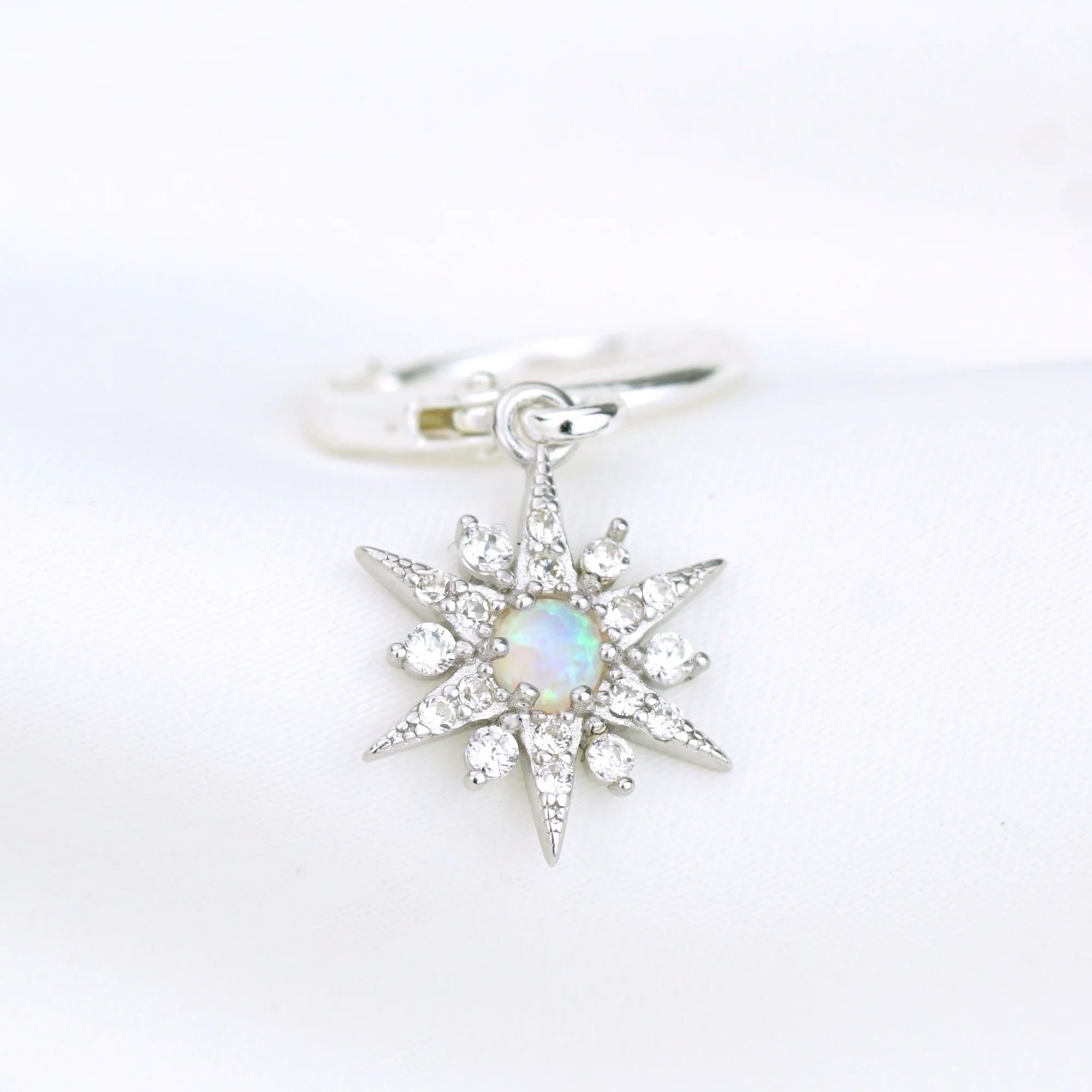 Silver Opal North Star Earring - Image 3