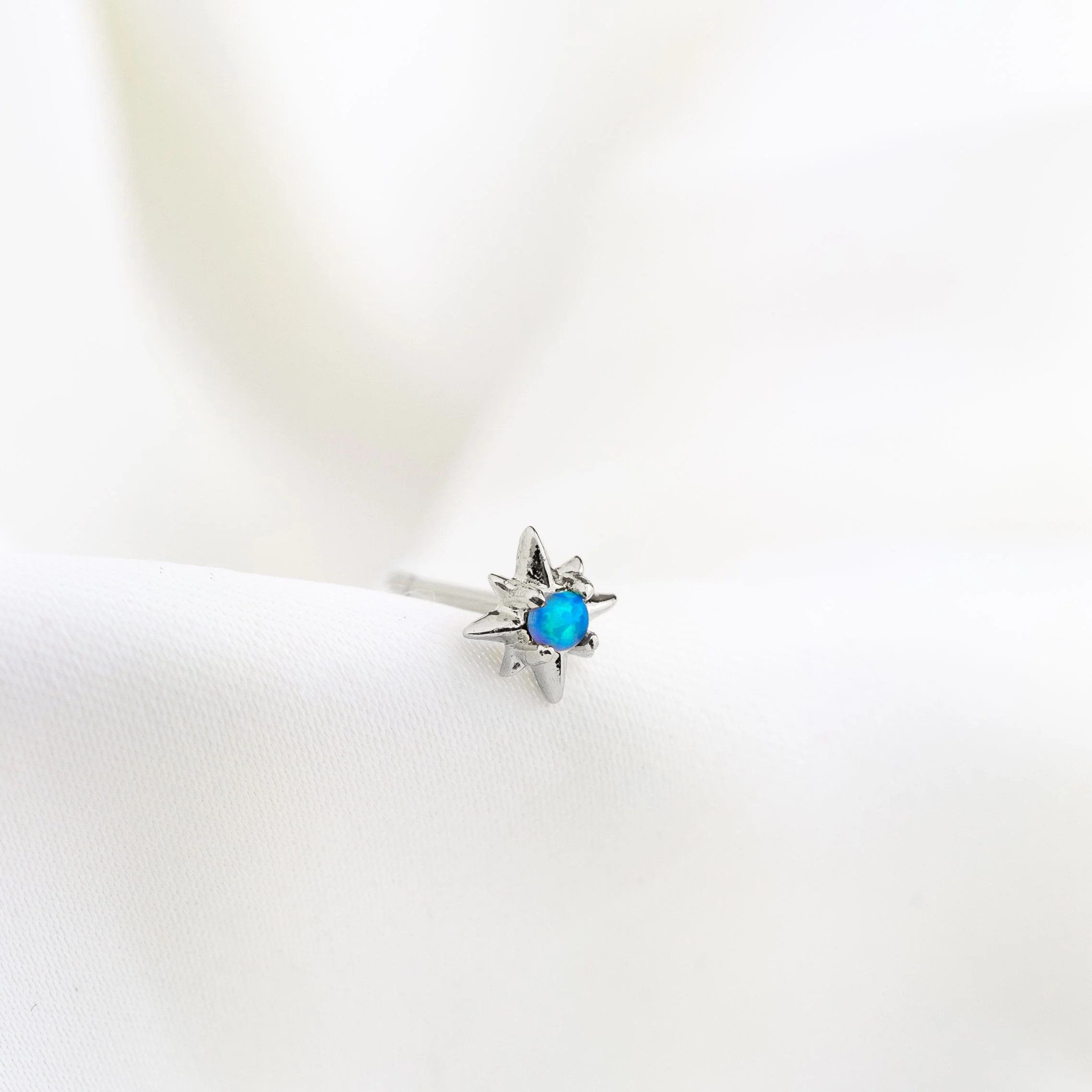 Silver Opal Supernova Stud - Image 2