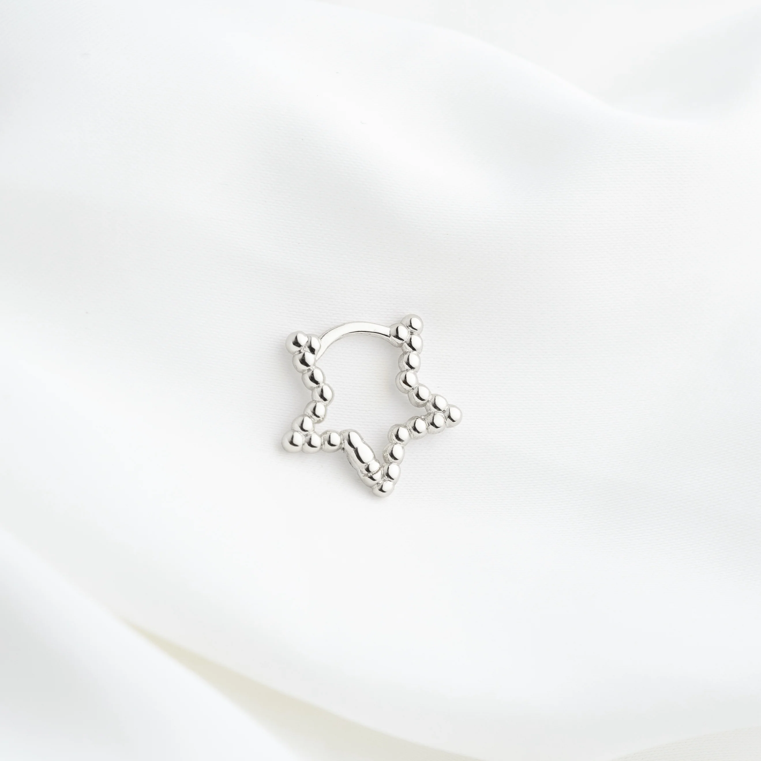 Silver Star Hoop