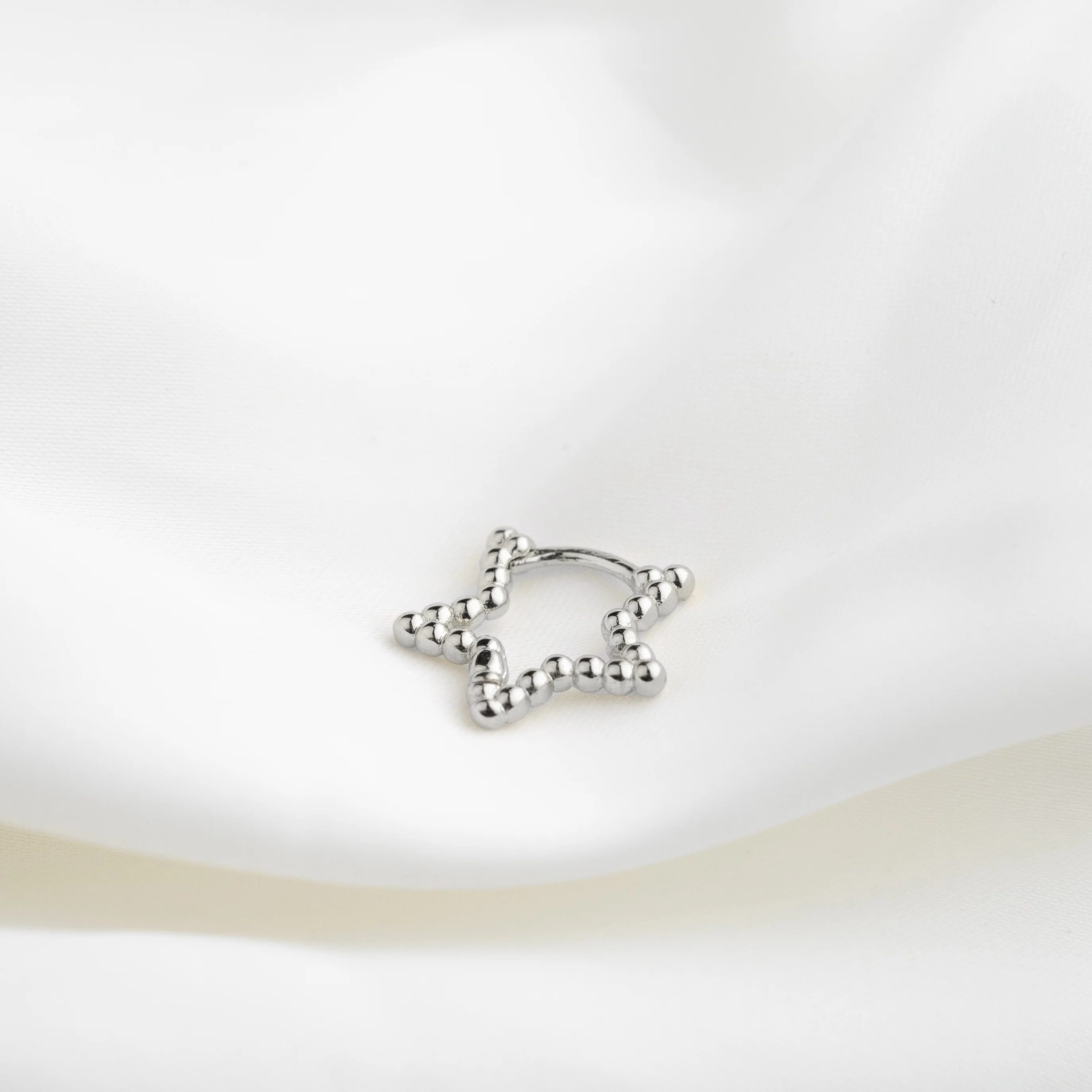 Silver Star Hoop - Image 3