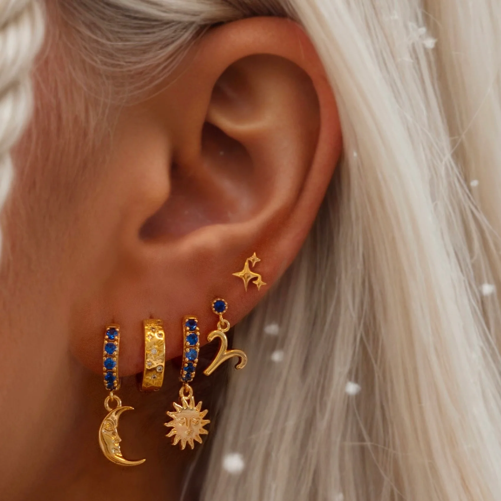 Silver Starburst Stud - Image 3