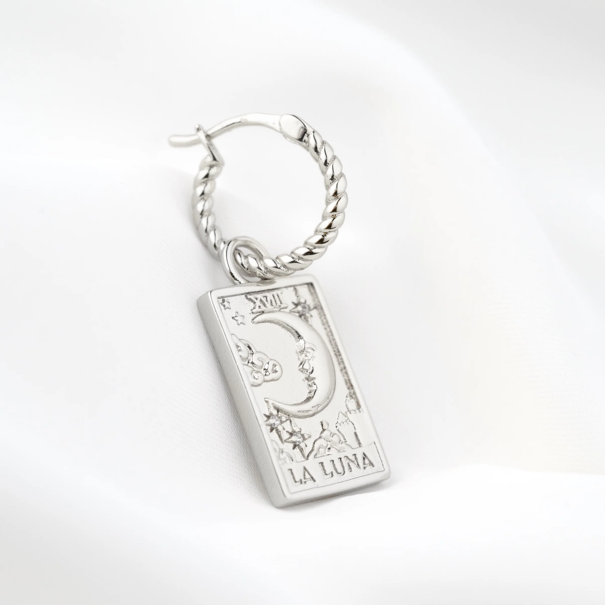 Silver Tarot Card Earring - Image 6