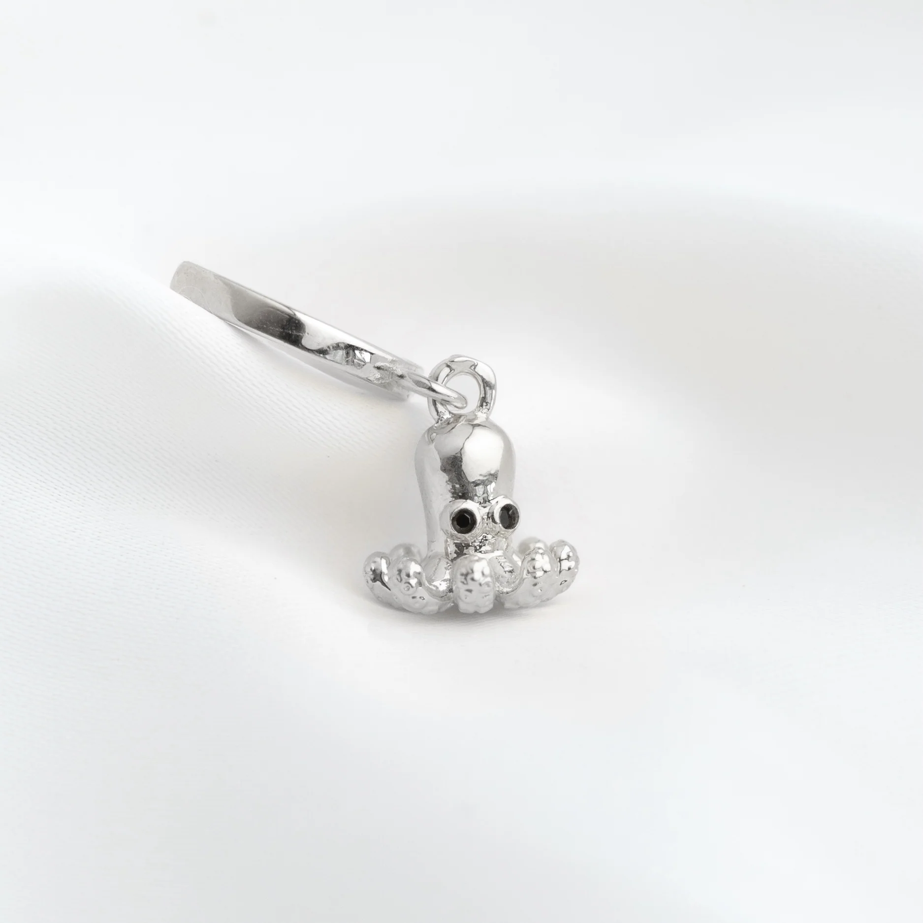 Silver Tiny Octopus Earring - Image 2