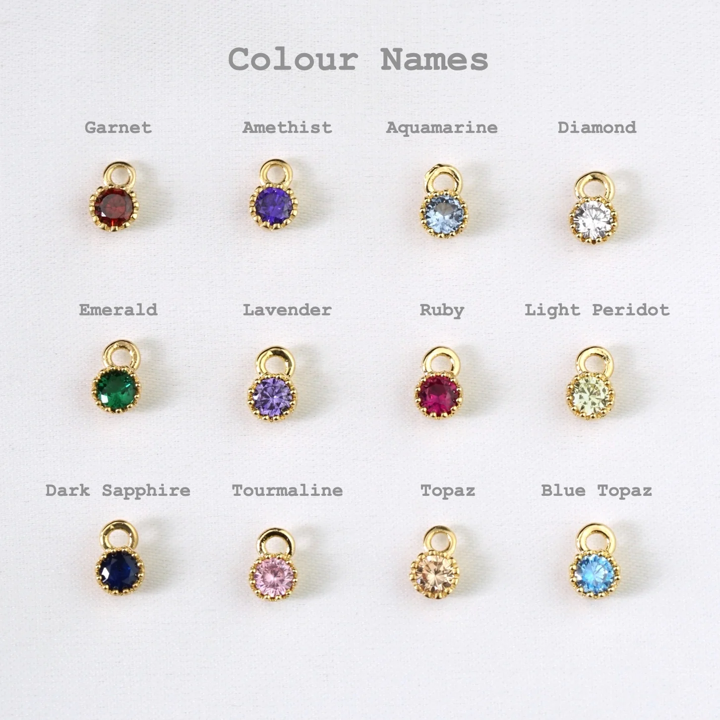 Small Birthstone Earring - Image 3