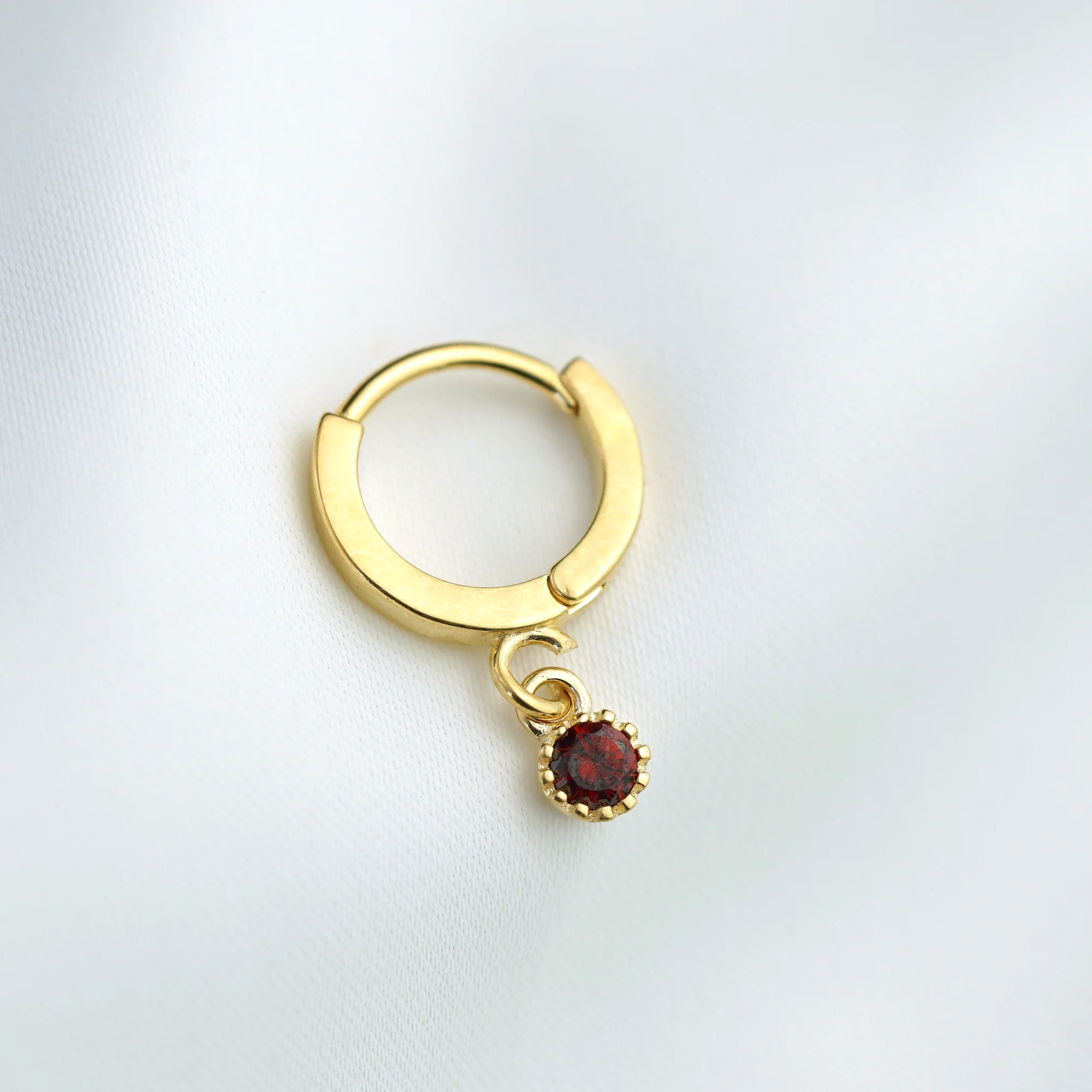 Small Birthstone Earring - Image 4