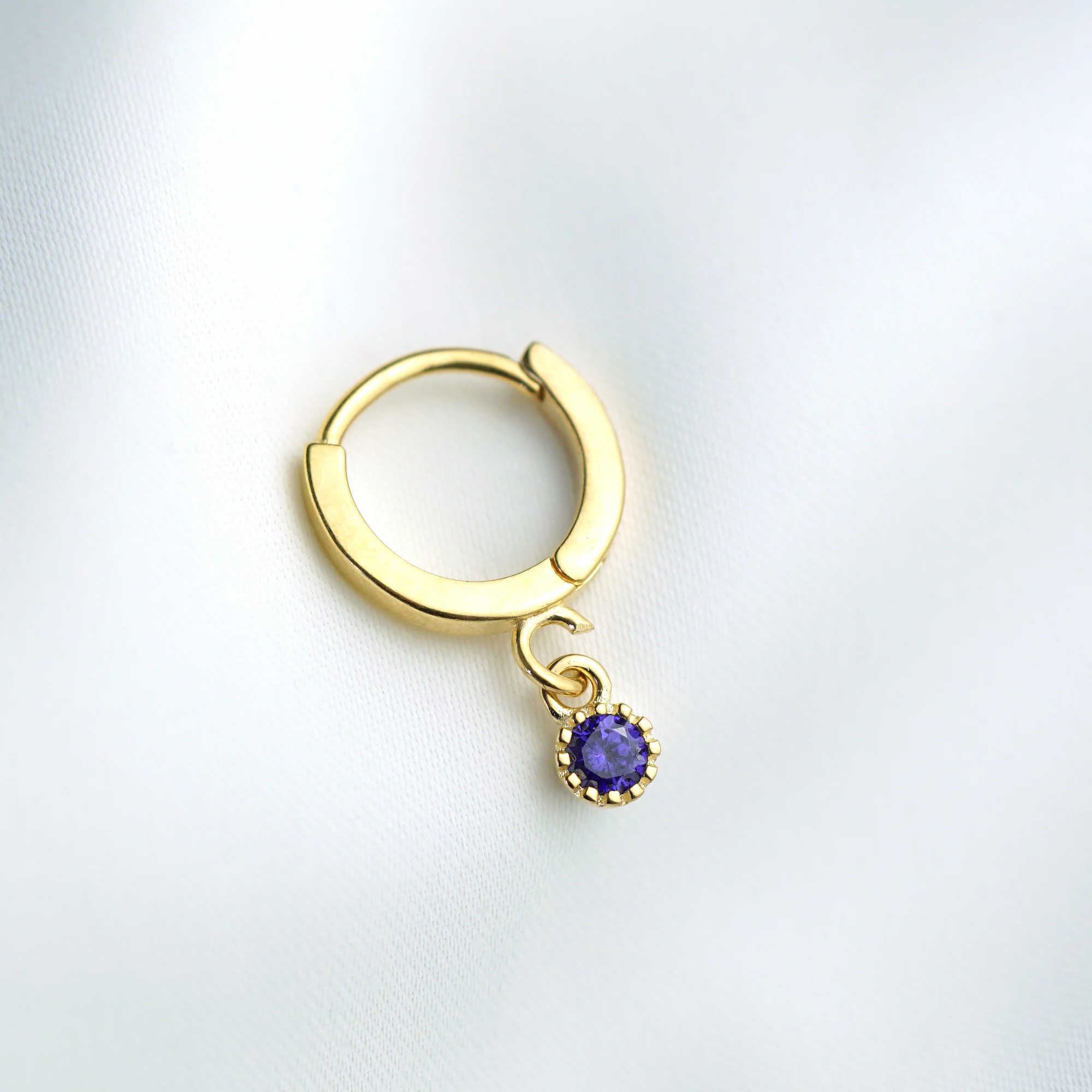 Small Birthstone Earring - Image 5