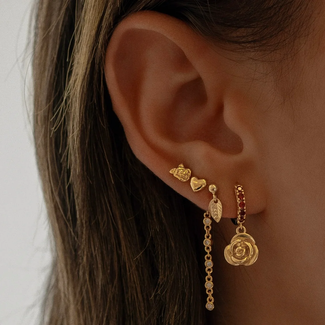 Small Leaf Earpin - Image 4
