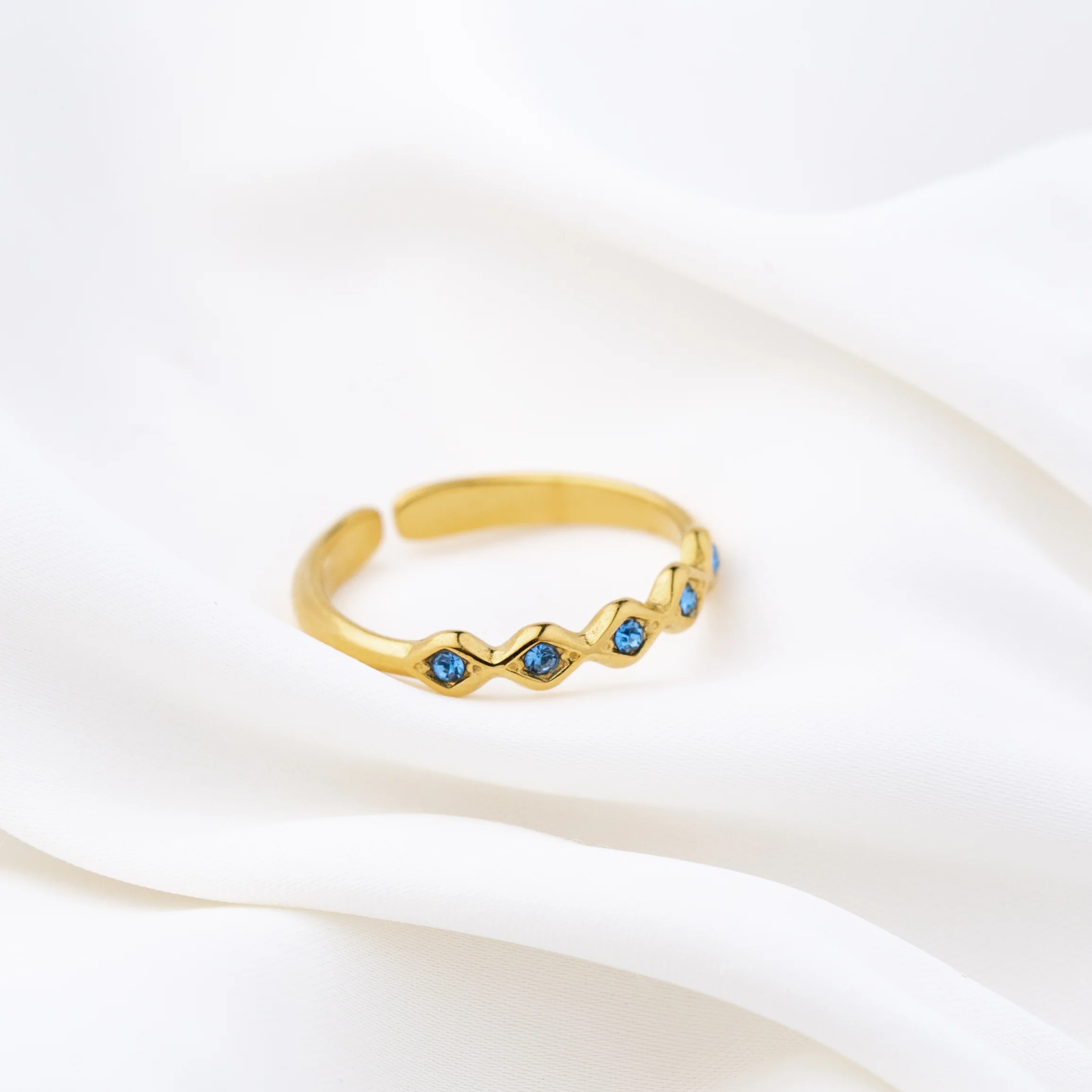 Sparkling Sky Blue Ring - Image 4
