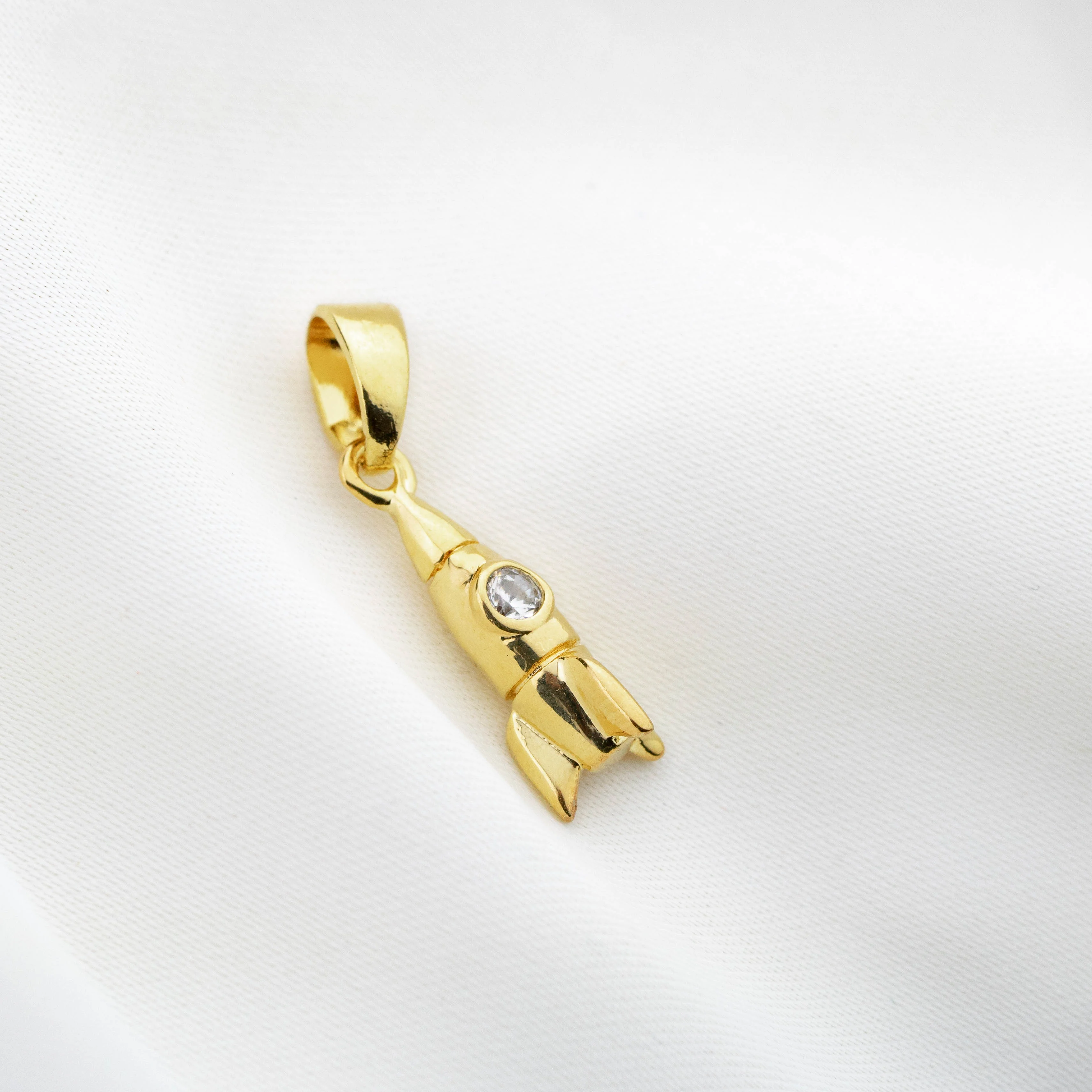Sparkly Rocketship Necklace - Image 5